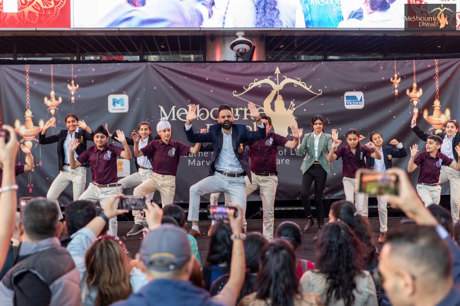 Performance at Diwali Melbourne